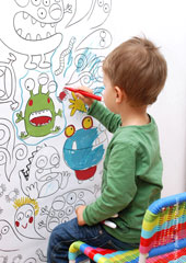 papier peint pour enfant à colorier papier peint original pour chambre d'enfant