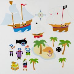 stickers de pirate pour chambre d'enfant grand decor mural pour enfant pirtes