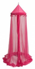 ciel de lit rose pour chambre de fille moustiquaire et ciel de lit voilage rose pour chambre fille à installer au dessus d'un lit d'enfant.jpg