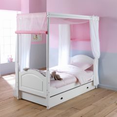 lit baldaquin princesse avec voile lit 1 personne avec voilage 90 x 190