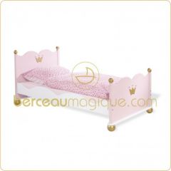 lit princesse avec couronne 90 x 190 1 place couchage 1 personne decor princesse