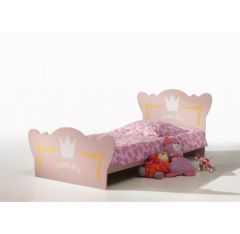 lit princesse rose fille avec couronne lit fille 90 x 190 1 place pour fillette princesse