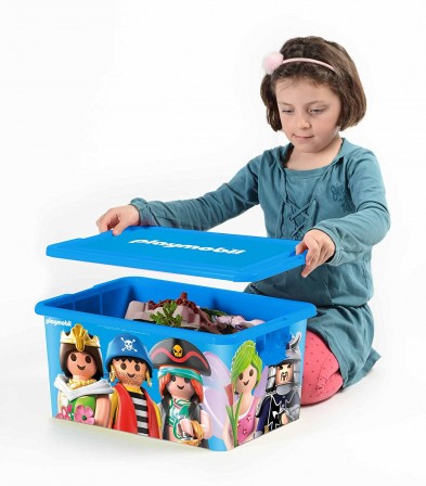 Enfant jouet boîte de rangement pliable grand coffre au trésor avec couvercle filles cadeau