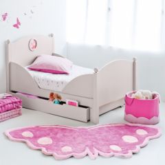 tapis papillon pour chambre d'enfant tapis enfant forme papillon protection sol et decoration nature