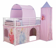 tente de lit princesse disney pour lit surelevé avec tour habillage lit en tissu pour customiser un lit de fille princesses disney.jpg
