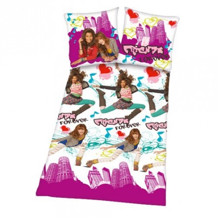 housse couette violetta parure housse + taie d'oreiller violetta disney amie pour toujours Shake it up violetta.jpg