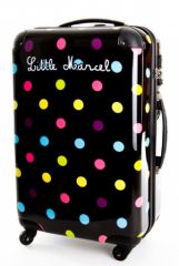 valise little marcel valise à roulettes pastilles couleurs little marcel noir avec pastilles couleurs mode tendance jeune ado adulte voyage voiture train avion.jpg