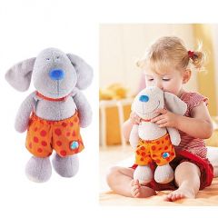 peluche tissu doudou chien henry rigolo cadeau enfant haba jeu jouet haba pour fille 2 ans, 3 ans.jpg