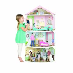 maison pour poupée 3 étages convient enfant 3 ans, 4 ans, 5 ans, 6 ans, et plus cadeau fille noel anniveraire original grande maison de poupée à étage avec meubles.jpg