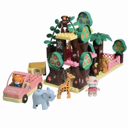 jouet_hello_kitty_nouveaute_jeu_de_construction_briques_hello_kitty_safari_pas_cher_hello_kitty_personnage_et_animaux_pour_s_amuser.jpg