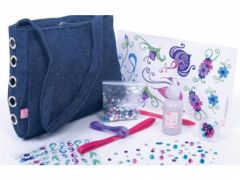 fabriquer et customiser un sac en jean avec paillettes strass cadeau sac deco cadeau fille anniversaire noel 8 ans, 9 ans, 10 ans, 12 ans