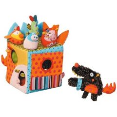 cube en tissu avec animaux encastrement jeu eveil enfant 6 mois 9 mois 12 mois cadeau naissance anniversaire noel
