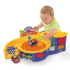 jouet circuit voiture garage pousser rouler cadeau original fille garçon pour developper la motricité jeu original fisher price pour les petits.jpg