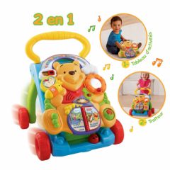 trotteur à pousser educatif winnie l'ourson trotteur evolutif pour enfant 12 mois 18 mois et 2 ans
