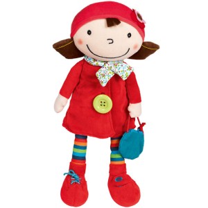 cadeau fille 1 an 18 mois 2 ans 24 mois poupee en tissu avec activites d'eveil et decouverte cadeau noel anniversaire pas cher