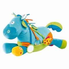 cheval enfant avec activité grosse peluche decouverte eveil pour les bébés du 6 mois au 3 ans idee cadeau naissance anniversaire