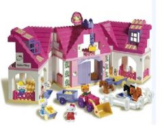 ferme hello kitty avec personnage cadeau fille hello kitty noel anniversaire 2 ans, 3 ans, 4 ans, 5 ans, 6 ans, et plus