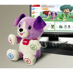 mon-ami-violette-peluche-interactive pas cher cadeau noel enfant 12 mois 18 mois 2 ans 3 ans peluche ludique pour enfant.jpg