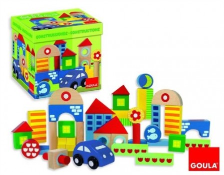 cadeau jouet en bois 1er age, 2 ans, 3 ans cadeau construire assembler une ville en bois avec un véhicule jouet d'eveil en bois pas cher.jpg