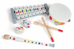 instruments de musique pour les petits set musical confetti de janod eveil musical enfant tambour xylophone castagnette flute.jpg