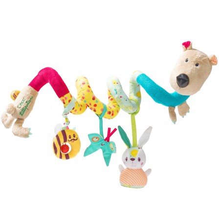 A Accrocher A La Poussette De Bebe Pour Partir En Promenade Ou A Accrocher Sur Le Bord Du Lit Le Spiralo Girafe Un Max D Idees