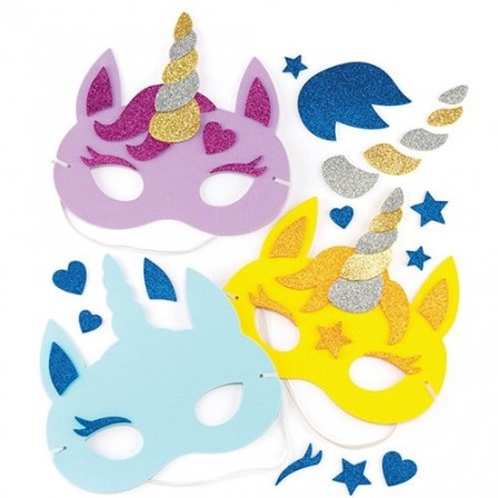 masque licorne activité manuelle facile pour enfant