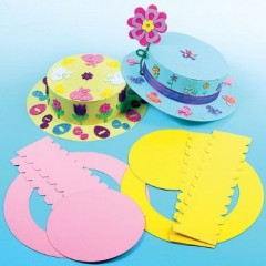 chapeau en papier carton loisirs creatifs activités manuelles maternelle enfant pour carnaval mardi gras chapeau fleuri printemps activités collage maternelle.jpg