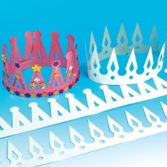 couronnes en papier pas cher pour loisirs creatifs activités manuelles enfant maternelle pour galette des rois à décorer blanche.jpg