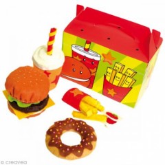 aliment en feutrine coudre un donuts un hamburger des frites et une boisson kit couture feutrine pour enfant ou ado pour la dinette.jpg