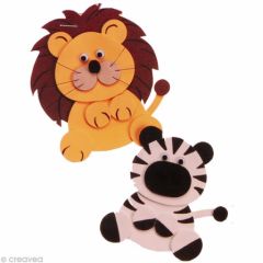 fabriquer animaux en mousse acheter fourniture materiel kit collage animaux plaque mousse pour decoupage bricolage activites manuelles loisirs creatifs pour enfant 4 ans, 5 ans, 6 ans, 7 ans, 8 ans.jpg
