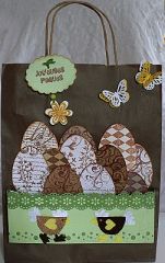 scrap paques customisation sac decorer un sac pour paques
