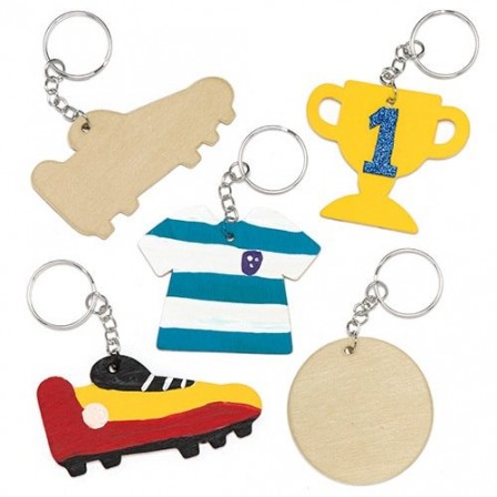 Activités manuelles foot portes clés à décorer