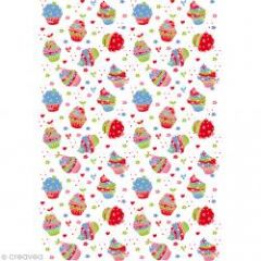 coupon tissu cupcake tissu 45 cm x 45 cm pour couture facile et pas cher debutant couture tissu pas cher.jpg