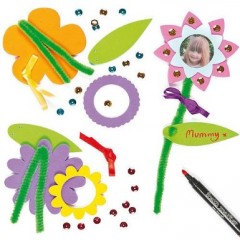 fabriquer un cadeau de fete des meres cadre fleur original facile à réaliser enfant 4 ans, 5 ans, 6 ans, 7 ans, 8 ans.jpg