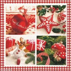 Noel serviette en papier decoration de noel banche et rouge vendue à l'unité pour bricolage collage serviette pas cher.jpg