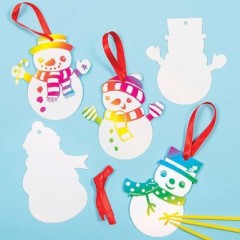 bonhomme de neige loisirs creatifs deco à suspendre dans le sapin personnage de noel à gratter et à suspendre pas cher original activités manuelles maternelle.jpg