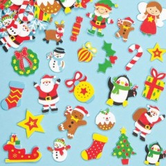 loisirs creatifs noel autocollant de noel en mousse pour décorer des cartes, des objets de noel, des invitations et des menus.jpg