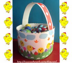 activites manuelle bricolage enfant panier de paques pour ramasser des oeufs chasse à l'oeuf paques fabriquer panier avec enfant bricolage paques faciles.jpg