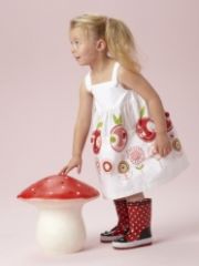 robe fantiaise à bretelles pour petite fille collection ete 2011 mode ete fille 2 ans au 12 ans