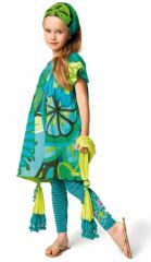 robe fille imprimé tonique pour fillette du 2 ans au 12 ans
