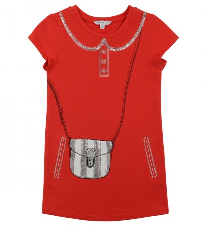 robe_marque_de_createur_pas_cher_pour_ete_robe_rouge_en_coton_avec_sac_bandouillere_argente_en_impression_robe_fille_createur_2_ans_au_12_ans.jpg