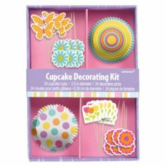 decoration cupcake moule en papier pic deco pour anniversaire enfant kit cupcake et deco