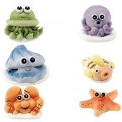 decor en sucre pour gâteau animaux de la mer animaux mer pour decoration gâteau