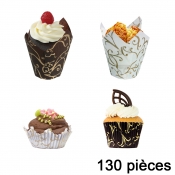 moules à cupcake muffin et gâteau sulfurisés pour cuisson et deco gâteau individuel