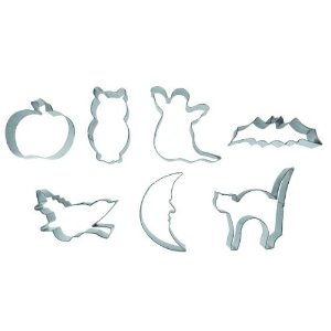 emporte pièce halloween coupe pate decoupoir pâte sablée pour biscuit halloween chat fantome chauve souris sorciere citrouille chouette lune
