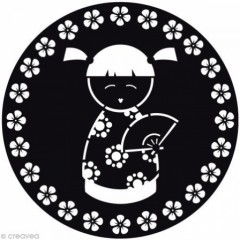 pochoir rond kokehsi artemio cuisine creative et decoration gâteau fille original pas cher et facile à décorer.jpg