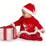 petite fille en robe de noel