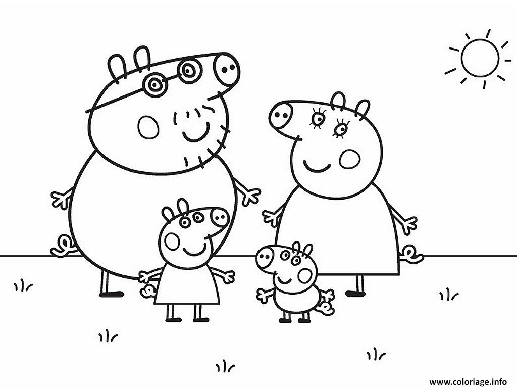 Les nouveaux coloriages de Peppa Pig sont arrivés  Imprimer et