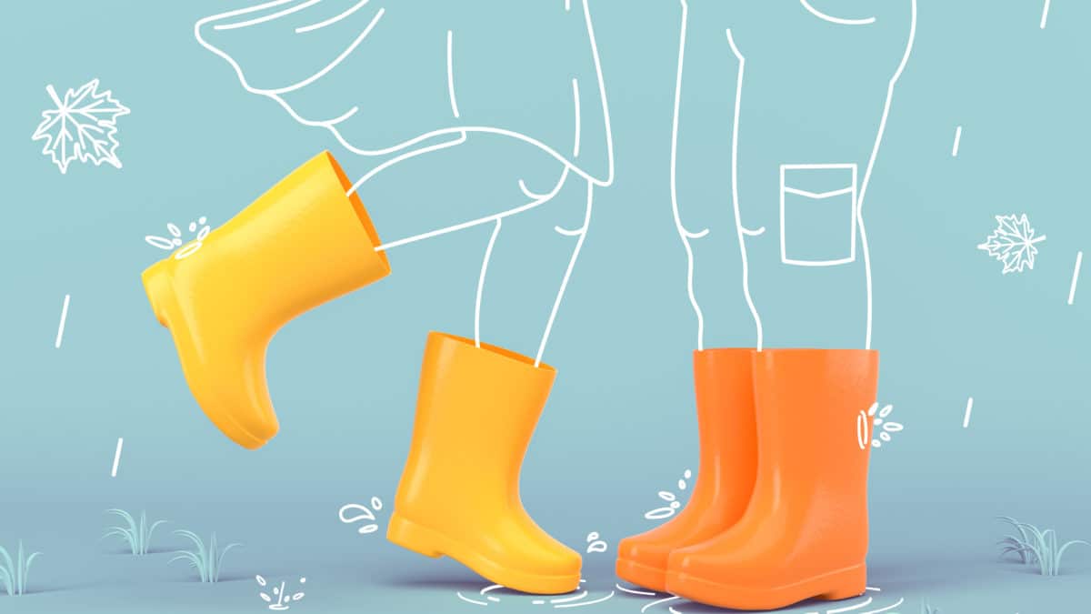 Bottes de pluie en caoutchouc pour enfants