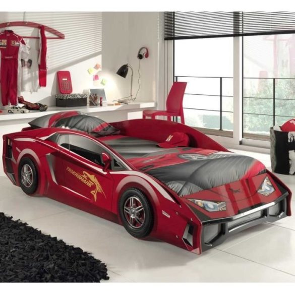 lit voiture de sport rouge